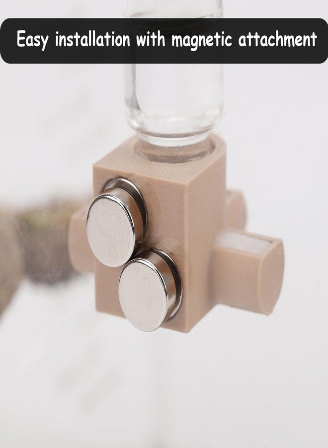 Daerky Jumping Spider Water Dispenser, Magnetic Hanging Feeder,Suitable for Jumping Spiders,Tarantulas, Praying Mantises,Arboreal Animals, and Other Small Animal Enclosure Accessories,5ML (Black) - Image 5